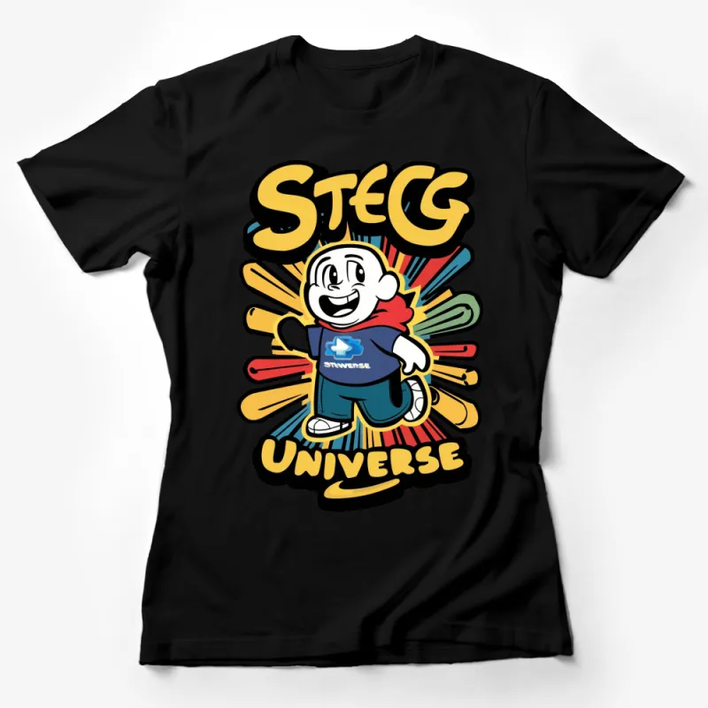 Cartoon Network Steven Universe Graphic Tee, Colorful Animation T-Shirt for Fans Female T-Shirt