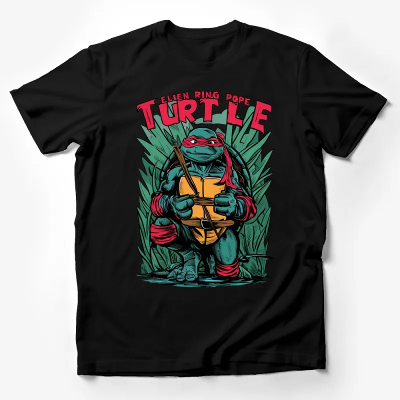 Ninja Turtle Inspired T-Shirt, Vintage Comic Style Graphic Tee, Unique Character Shirt for Fans Male T-Shirt