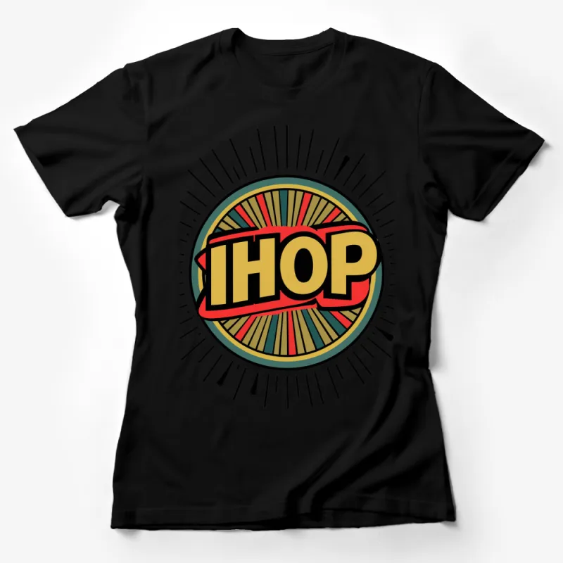 Vintage IHOP Logo T-Shirt, Classic Diner Shirt, Retro Breakfast Fan Tee, Unique Graphic Design Top Female T-Shirt