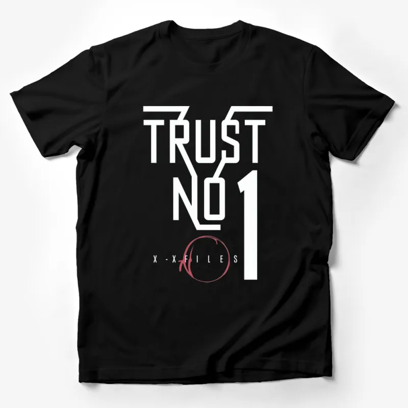 X-Files Inspired T-Shirt, Trust No 1 Graphic Tee, Unisex Sci-Fi Shirt, Pop Culture Apparel Male T-Shirt