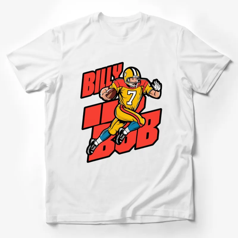 Vintage Billy Bob Football T-Shirt, Retro Graphic Tee, Sports Fan Gift, Unique Football Player Design, Casual Wear Male T-Shirt