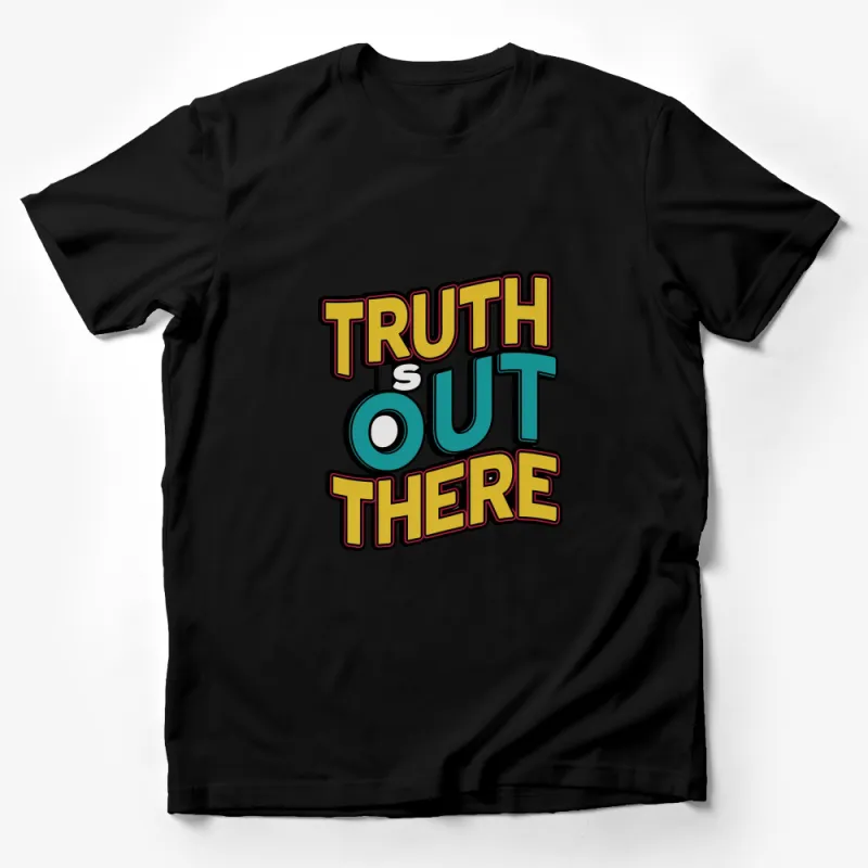 Retro Truth Is Out There T-Shirt, Vintage Typography UFO Believer Tee, Unisex Graphic Shirt Male T-Shirt