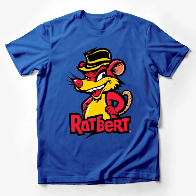 Cartoon Ratbert T-Shirt, Colorful Graphic Tee, Fun Yellow Character Shirt, Unisex Male T-Shirt