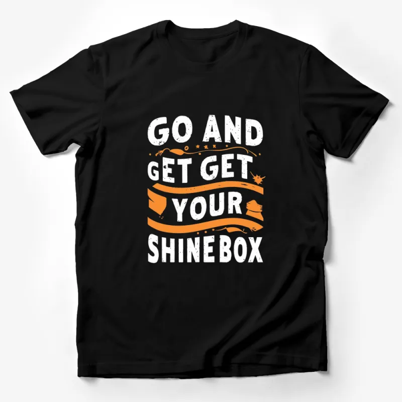 Go and Get Your Shinebox T-Shirt, Vintage Inspired Graphic Tee, Unisex Casual Wear Male T-Shirt