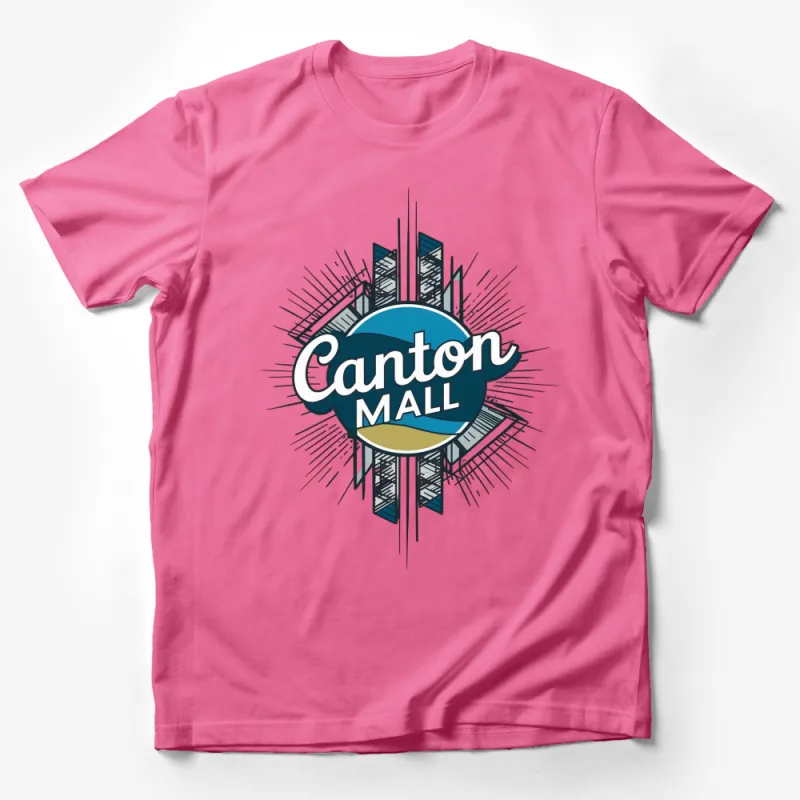 Vintage Canton Mall Logo T-Shirt, Retro Style Graphic Tee, Urban Fashion Unisex Shirt Male T-Shirt