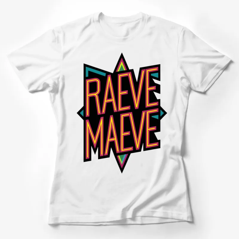 Retro Raeve Maeve Graphic T-Shirt, Vintage Style Colorful Star Design, Unisex Tee Female T-Shirt