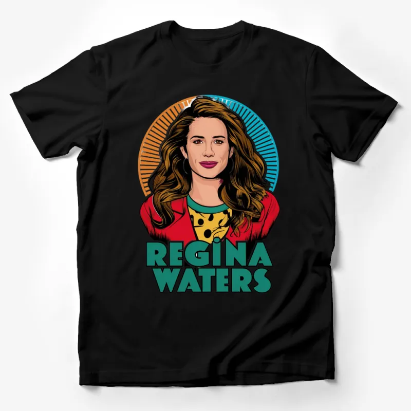 Colorful Pop Art Regina Waters Graphic T-Shirt, Vibrant Fashion Tee for All Ages Male T-Shirt