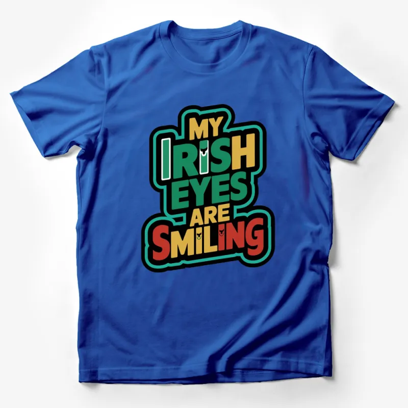 My Irish Eyes Are Smiling T-Shirt, St Patrick's Day Graphic Tee, Vintage Style Shirt Male T-Shirt