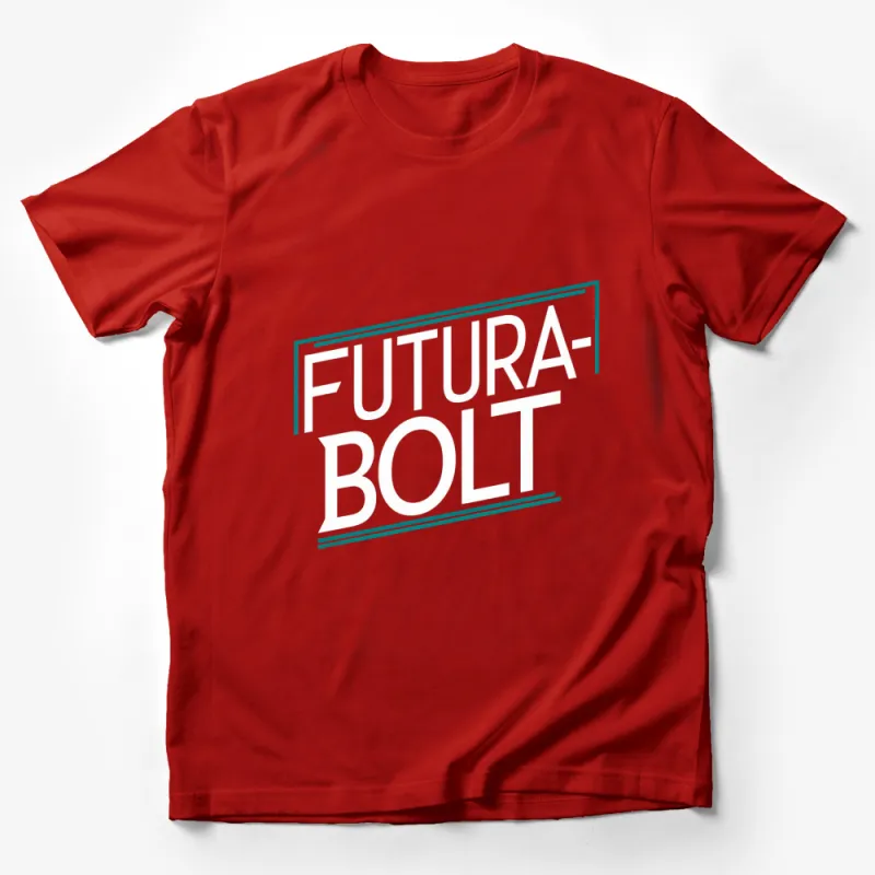 Futura Bolt Graphic Tee, Trendy Black Shirt, Modern Typography, Bold Design, Unisex T-Shirt Male T-Shirt