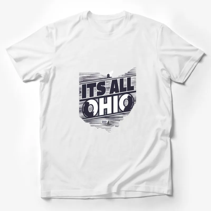 Ohio State Pride T-Shirt, It's All About Ohio Graphic Tee, Unisex Fashion Top Male T-Shirt