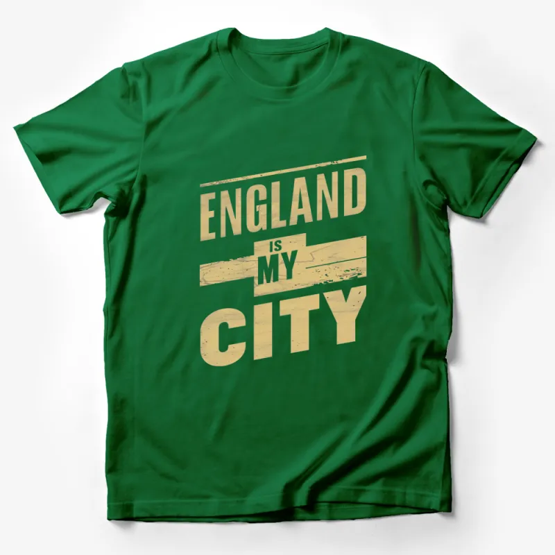 England Is My City T-Shirt, Vintage Text Design, Statement Fashion Tee, Urban Streetwear, Unisex Top Male T-Shirt