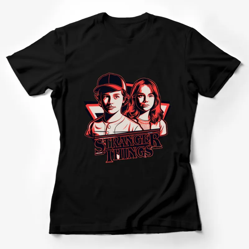 Stranger Things Inspired T-Shirt, Retro 80s Style, Fan Art, Unisex Graphic Tee, Cool Vintage Design Female T-Shirt