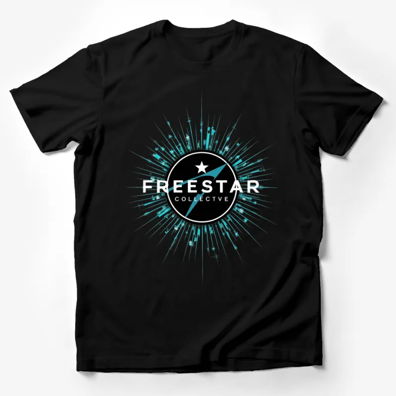 Reestar Collective Star Logo T-Shirt, Stylish Graphic Tee, Urban Fashion Casual Wear Male T-Shirt