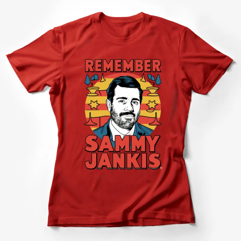 Vintage Sammy Jankis Pop Art T-Shirt, Retro Graphic Tee, Colorful Portrait Shirt, Movie Inspired Men's Clothing Female T-Shirt