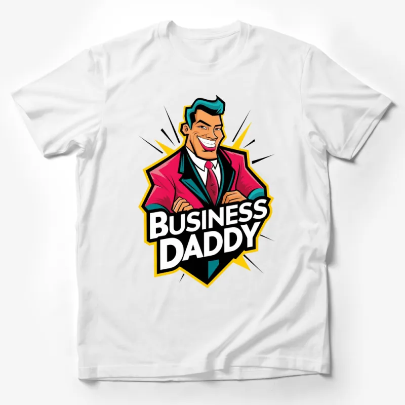 Business Daddy Retro Comic Pop Art T-Shirt, Cool Vintage Style Graphic Tee, Men's and Women's Sizes Available Male T-Shirt