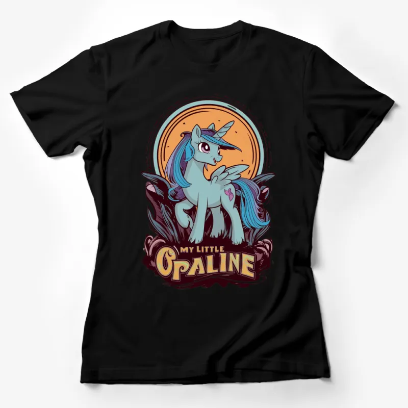 Unicorn Graphic T-Shirt, Fantasy Horse with Wings, Kids and Adults Tee Female T-Shirt