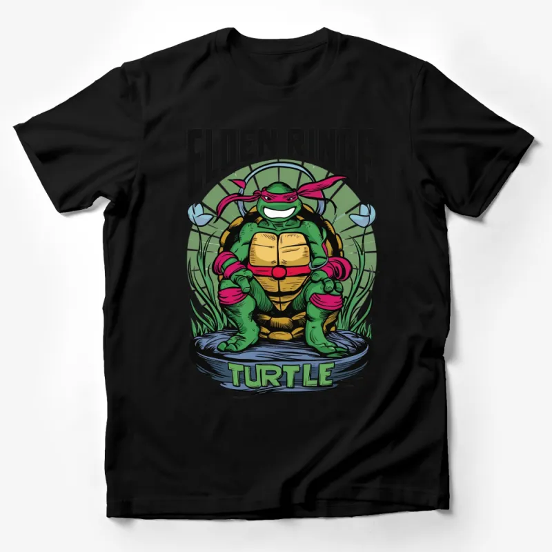 Teenage Mutant Ninja Turtles Elden Ring Mashup T-Shirt, Graphic Tee, Gamer Shirt, TMNT Fan Apparel Male T-Shirt