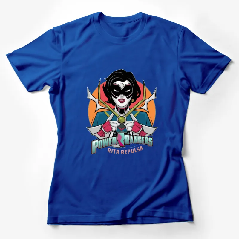 Rita Repulsa Power Rangers T-Shirt, Classic Villain Graphic Tee, Vintage Style Comic Shirt, Unisex Female T-Shirt