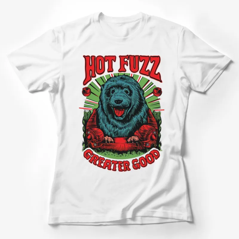 Hot Fuzz Greater Good Vintage Graphic Tee, Retro Movie T-Shirt, Unique Film Apparel Female T-Shirt