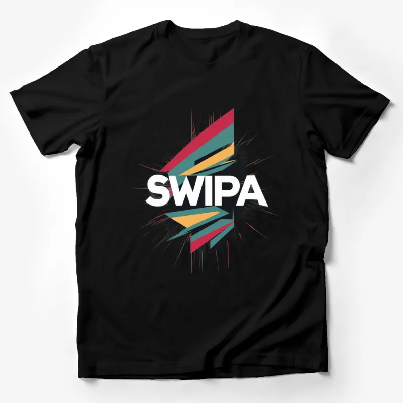 Swipa Graphic T-Shirt, Modern Art Design Bold Colors, Unisex Fashion T-Shirt, Trendy Tee for All Male T-Shirt