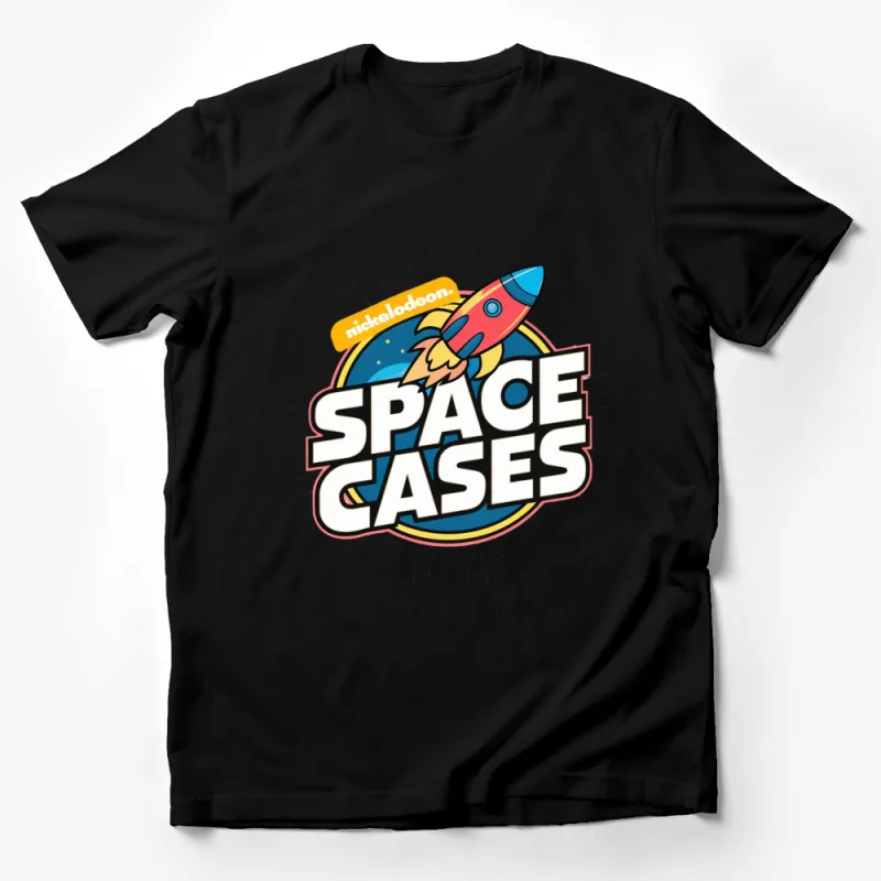 Nickelodeon Space Cases Rocket Cartoon Graphic T-Shirt, Colorful Kids and Adult Tee Male T-Shirt