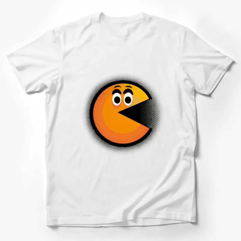 Vintage Style Pac-Man Inspired Graphic T-Shirt, Classic Arcade Game Tee for All Ages Male T-Shirt