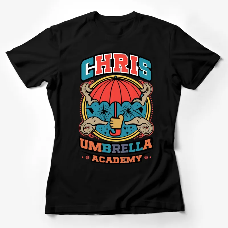 Chris Umbrella Academy Inspired Graphic Tee, Colorful Retro Style T-Shirt, Unisex Fashion Top Female T-Shirt