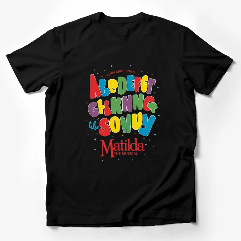 Colorful Matilda The Musical Alphabet Song T-Shirt, Broadway Show Fan Tee, Unisex Graphic Shirt Male T-Shirt