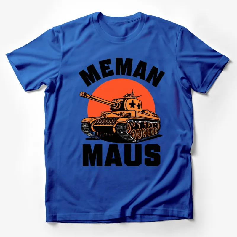 Vintage Maus Tank T-Shirt, Military Vehicle Collector Retro Style Tee, Sunset Graphic, Men's and Women's Sizes Male T-Shirt