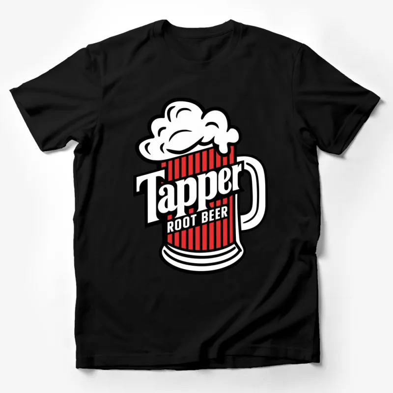 Vintage Tapper Root Beer Mug Graphic T-Shirt, Retro Bar Tee, Unisex Casual Shirt Male T-Shirt