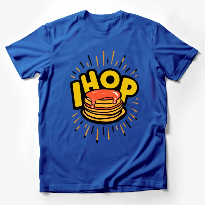 Vintage IHOP Pancake Stack Logo T-Shirt, Classic Breakfast Fan Apparel, Unisex Graphic Tee Male T-Shirt