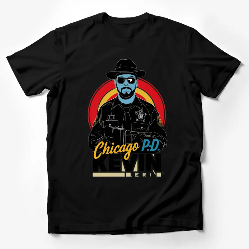 Chicago PD Kevin T-Shirt, Cool Police Graphic Tee, Men's Pop Culture Shirt Male T-Shirt