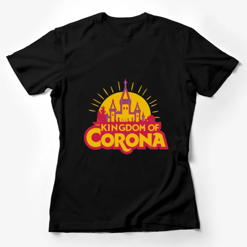 Kingdom of Corona Inspired T-Shirt, Vintage Style Castle Graphic Tee, Unisex Female T-Shirt