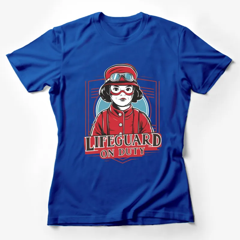 Vintage Lifeguard On Duty T-Shirt, Retro Beach Patrol Tee, Unisex Summer Apparel Female T-Shirt