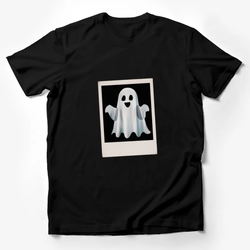 Cute Ghost Graphic T-Shirt, Spooky Halloween Costume Tee, Fun October Apparel for All Ages Male T-Shirt