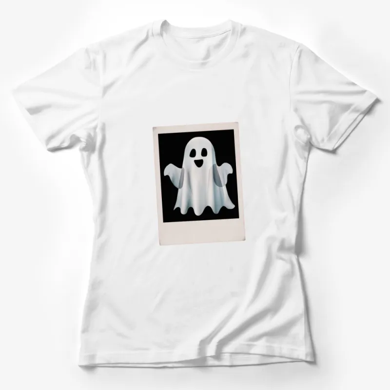 Cute Ghost Graphic T-Shirt, Spooky Halloween Costume Tee, Fun October Apparel for All Ages Female T-Shirt