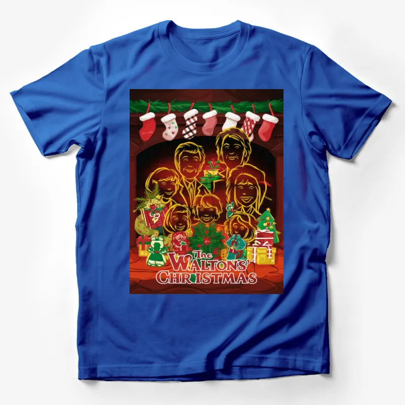 Vintage Walton Family Christmas T-Shirt, Holiday Festive Graphic Tee, Retro Christmas TV Show Design, Unisex Apparel Male T-Shirt