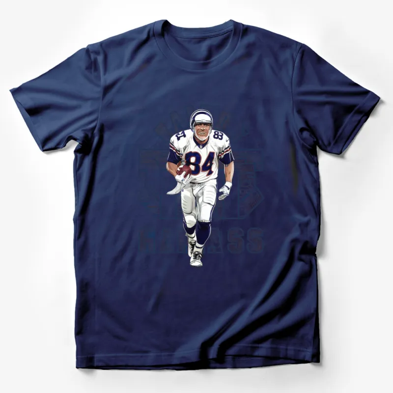 Vintage Football Player Graphic T-Shirt, Retro Sports Fan Tee, Men's Casual Athletic Apparel, Gift for Him Male T-Shirt