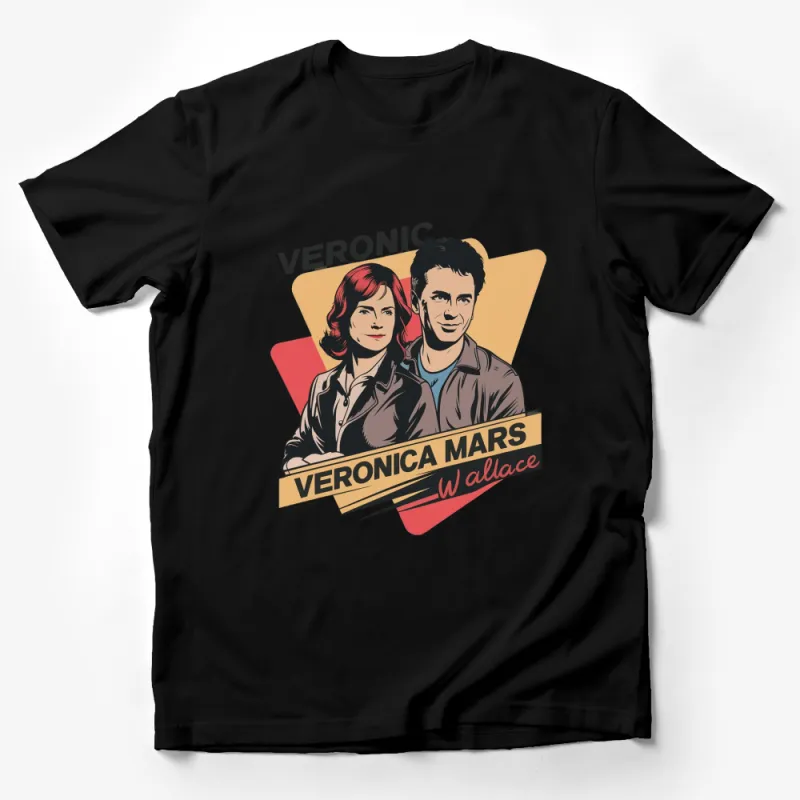 Veronica Mars and Wallace Fennel Graphic T-Shirt, Vintage Style TV Show Tee, Unisex Apparel, Fan Gift Male T-Shirt