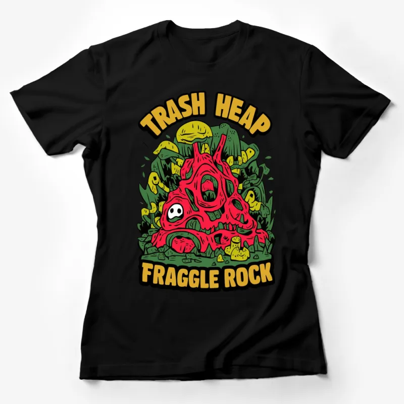 Fraggle Rock Trash Heap T-Shirt, Colorful Graphic Tee, Vintage Cartoon Apparel Female T-Shirt