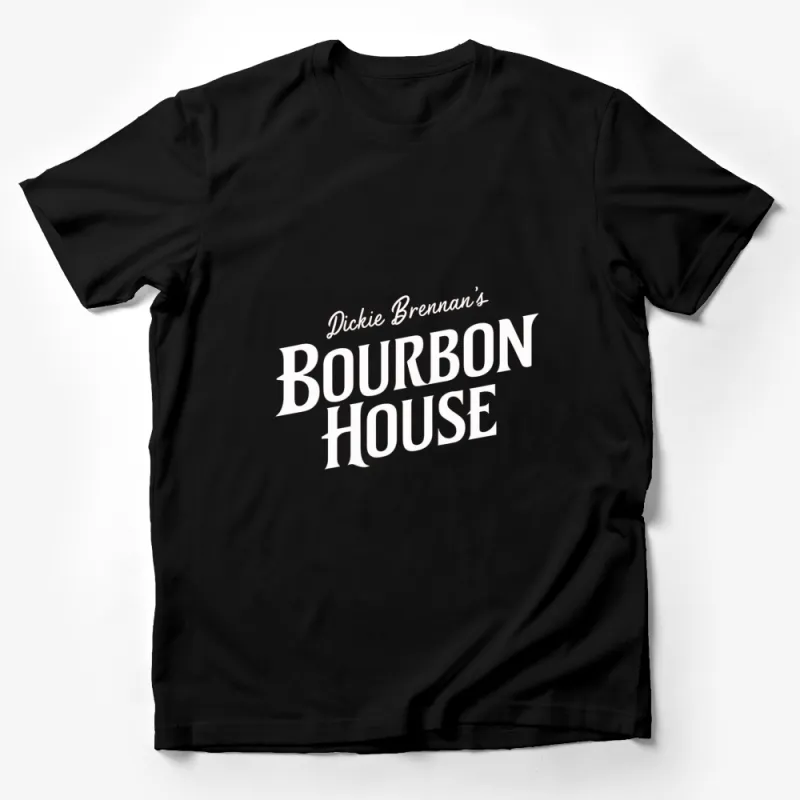 Dickie Brennan's Bourbon House Inspired T-Shirt, Classic Black Tee, Unisex Adult Sizes Male T-Shirt