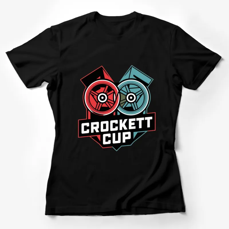 Vintage Crockett Cup T-Shirt, Retro Wrestling Event Graphic Tee, Unique Sports Apparel Female T-Shirt