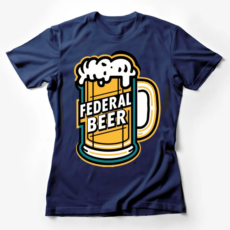 Vintage Federal Beer Logo T-Shirt, Classic Breweriana Collectible Tee, Barware Enthusiast Gift, Unisex Adult Graphic Shirt Female T-Shirt