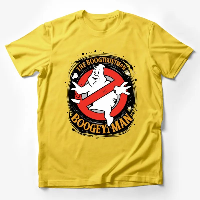 Ghost Hunter Boogeyman Graphic T-Shirt, Vintage Ghostbuster Inspired, Halloween Party Apparel, Unisex Tee Male T-Shirt