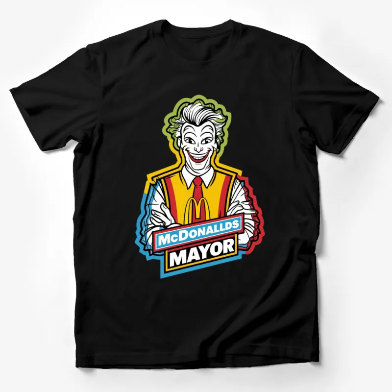 Vintage McDonald's Mayor T-Shirt, Retro Fast Food Chain Graphic Tee, Unique Pop Culture Shirt, Unisex Collectible Apparel Male T-Shirt