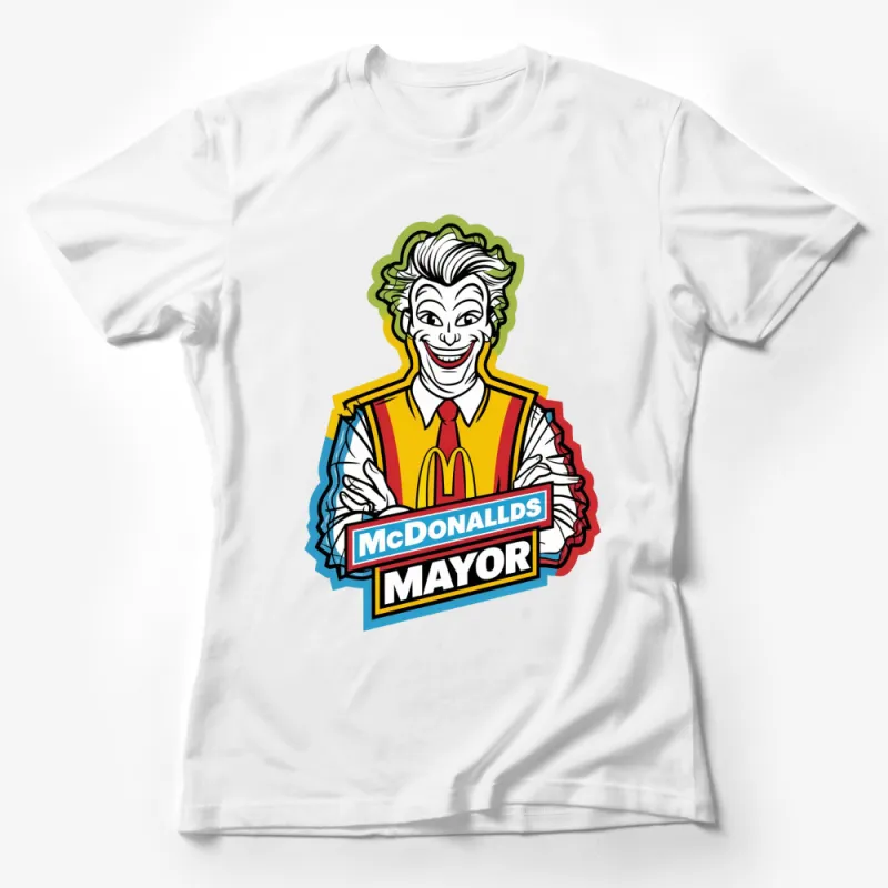 Vintage McDonald's Mayor T-Shirt, Retro Fast Food Chain Graphic Tee, Unique Pop Culture Shirt, Unisex Collectible Apparel Female T-Shirt