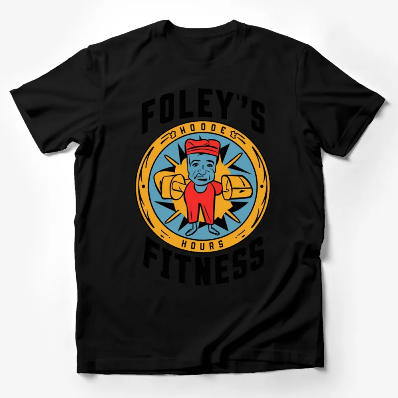 Foley's Fitness Retro Gym T-Shirt, Vintage Weightlifting Graphic Tee, Cool Workout Shirt for Men and Women Male T-Shirt