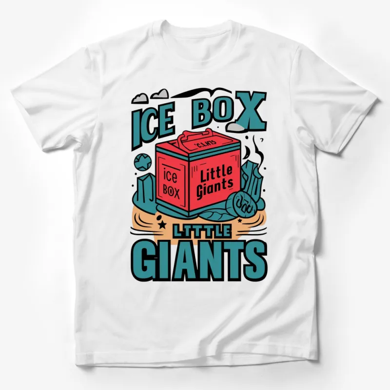 Retro Ice Box Little Giants T-Shirt, Vintage Cooler Design, Unique Graphic Tee Male T-Shirt