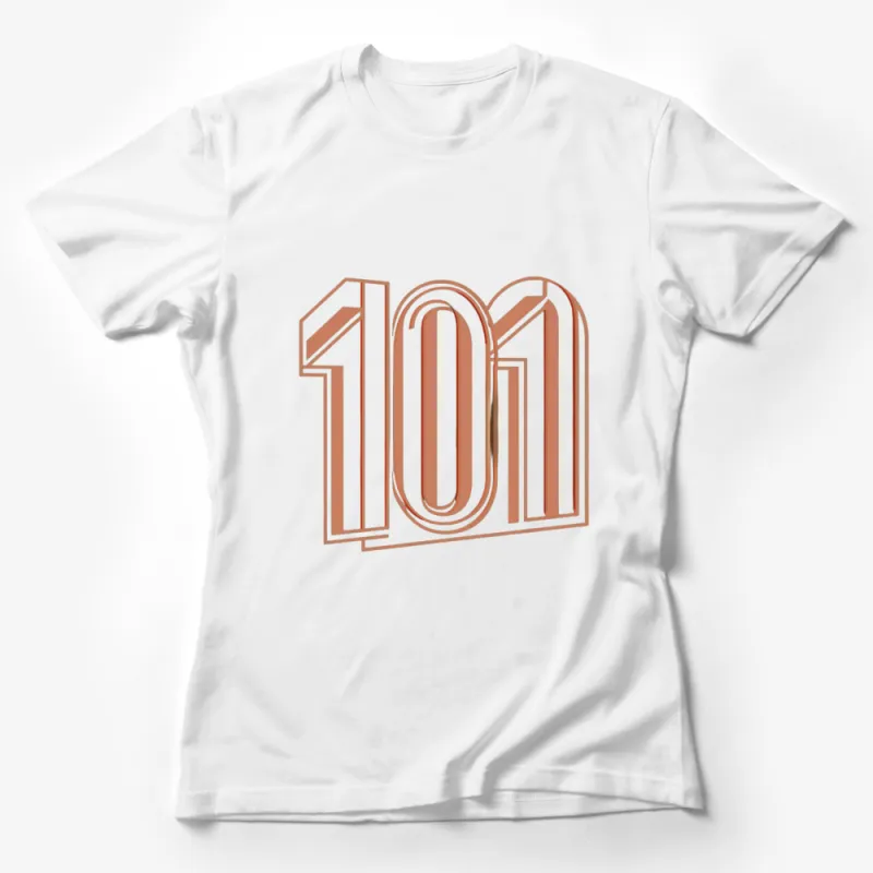 Vintage 101 Number T-Shirt, Retro Style Graphic Tee, Unisex Casual Outfit Female T-Shirt