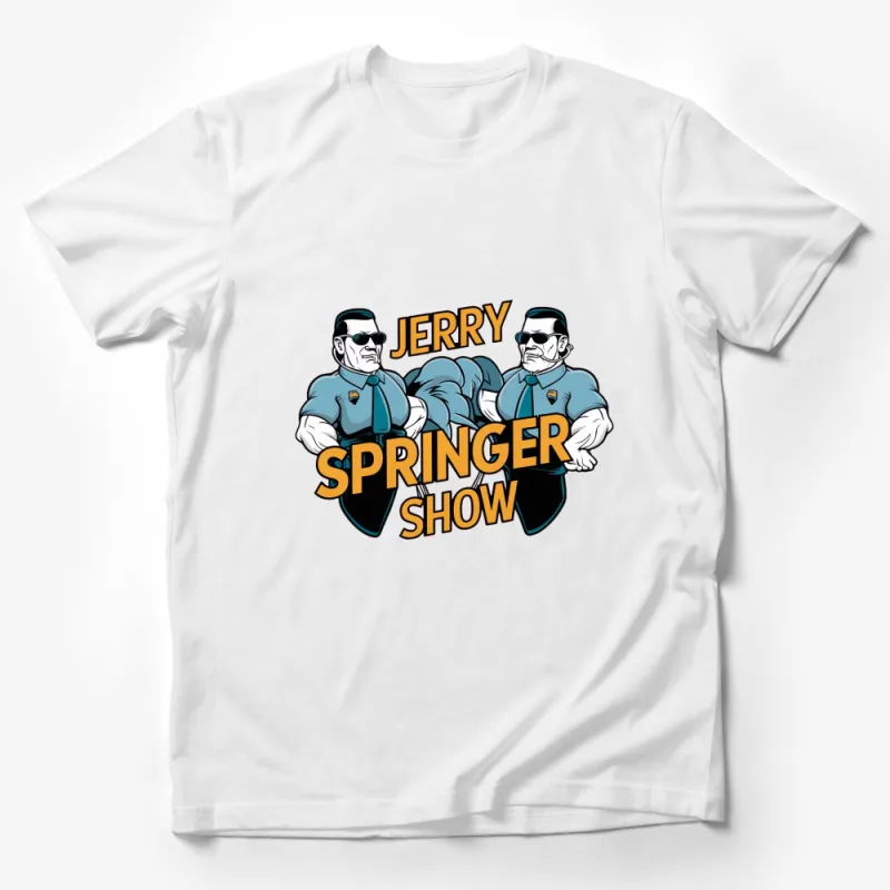 Jerry Springer Show Classic Cartoon T-Shirt, Bold Graphic Tee, Vintage Style Shirt, Unique Unisex Gift Male T-Shirt